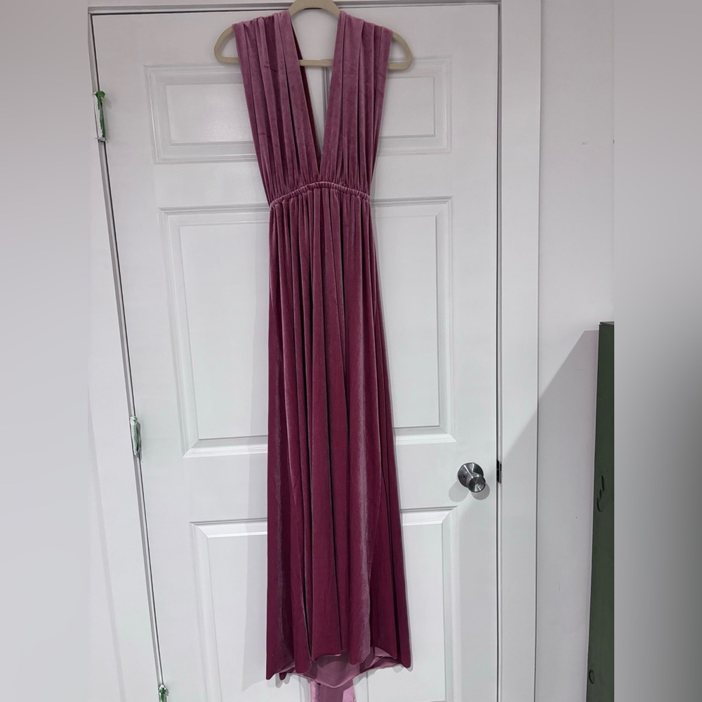 Convertible Velvet Bridesmaid Dress